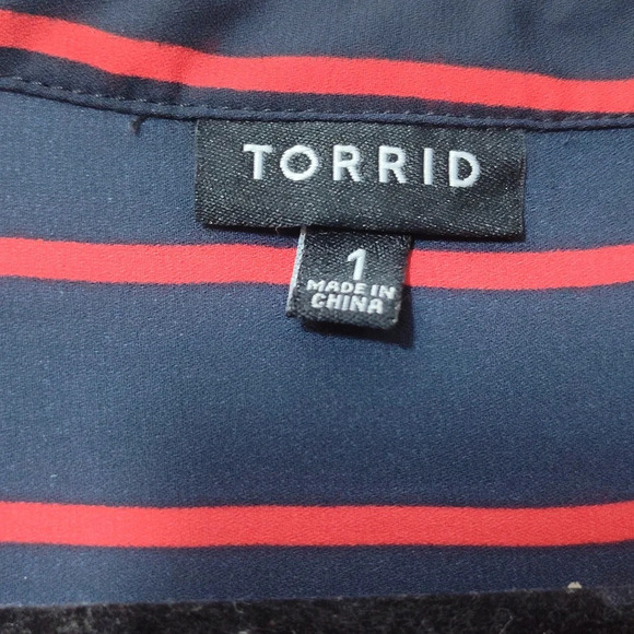 Torrid Lexie Georgette Tunic Tank Top Size 1 - Picture 5 of 6